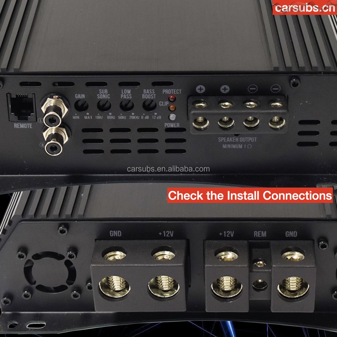 RMS 13000W Brazilian Style Car Subwoofer Amplifier Full Range Strong Bass Monoblock Car SPL Amplifier Class D
